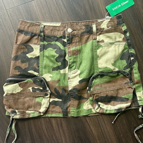 Dresses & Skirts - Shein Army Fatigue Skirt